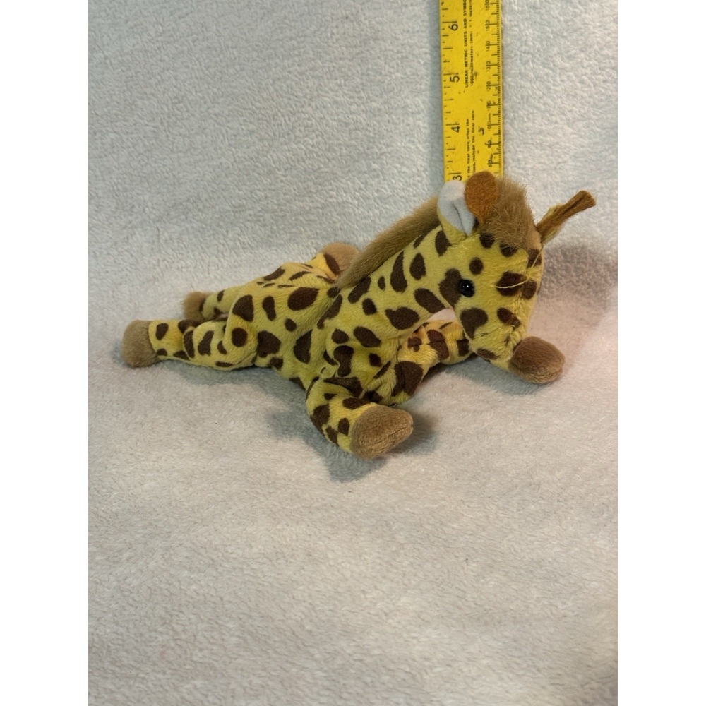 Flop-a-lots Giraffe Plush 1996 Natural Wonders 9" Beanbag Stuffed Toy Vintage